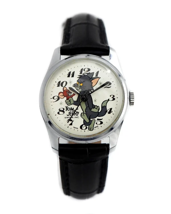 Cartoon watch featuring Tom and Jerry