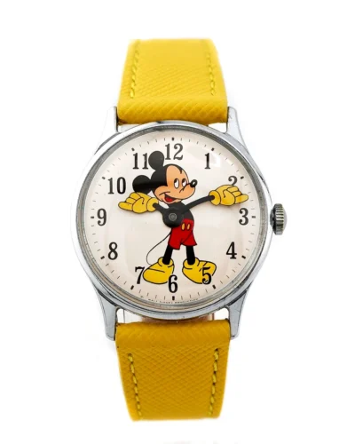 Mickey Mouse watch with yellow strap