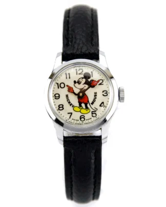 Vintage Bradley Mickey Mouse Watch 1972 Swiss Made Mechanical