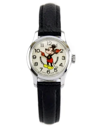 Vintage Bradley Mickey Mouse Watch 1972 Swiss Made Mechanical