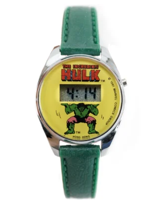 Vintage Incredible Hulk Digital Watch 1981 | Marvel Comics | LCD Quartz