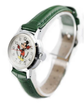 Vintage Bradley Mickey Mouse Watch 1972 Swiss Made Mechanical