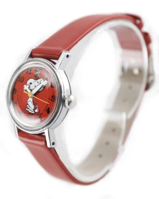 Vintage Snoopy Watch 1970s Timex | Manual-Wind | Peanuts Red Character Dial